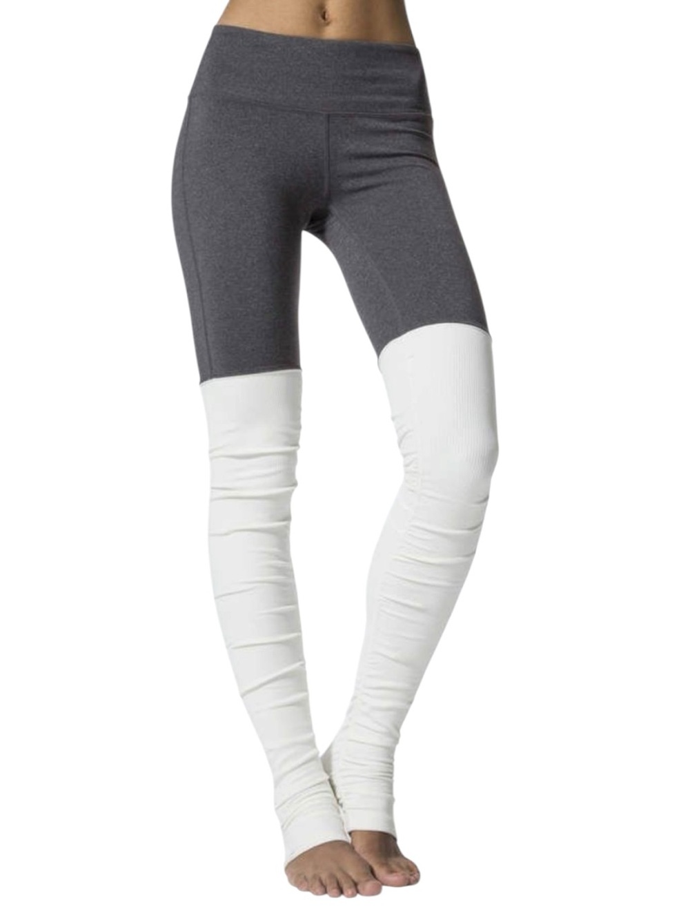 ALO Goddess Ribbed Legging Stormy/Natural